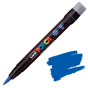 Uni POSCA PCF-350 Acrylic Paint Marker Brush Blue