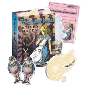 Unemployed Philosophers Guild Sticky Notes 3.25"x4.25" Alice in Wonderland