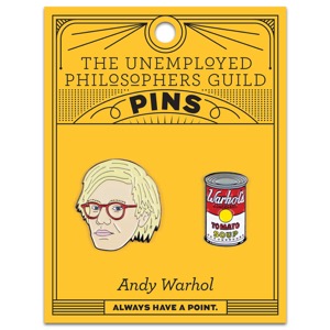 Unemployed Philosophers Guild Enamel Pins Warhol & Can