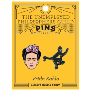 Unemployed Philosophers Guild Enamel Pins Frida & Monkey