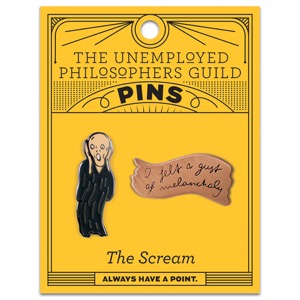 Unemployed Philosophers Guild Enamel Pins The Scream & Melancholy