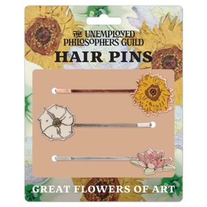 Unemployed Philosophers Guild Hair Pins Great Flowers of Art