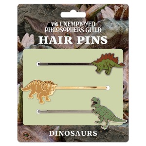 Unemployed Philosophers Guild Hair Pins Dinosaur