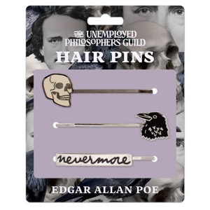 Unemployed Philosophers Guild Hair Pins Edgar Allen Poe
