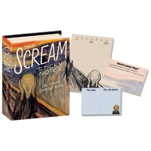 Unemployed Philosophers Guild Sticky Notes 3.25"x4.25" The Scream