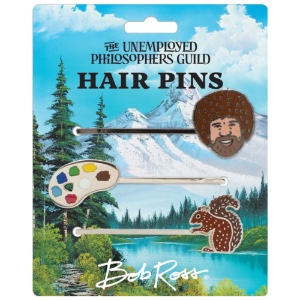Unemployed Philosophers Guild Hair Pins Bob Ross