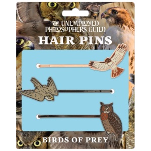 Unemployed Philosophers Guild Hair Pins Birds of Prey