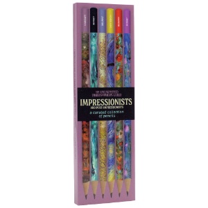 Unemployed Philosophers Guild Artist Pencil 6 Set Impressionists