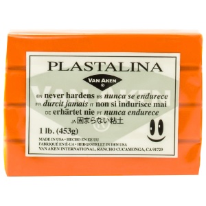 Van Aken Plastalina Non-Hardening Modeling Clay 1lb Orange