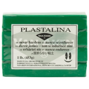 Van Aken Plastalina Non-Hardening Modeling Clay 1lb Green