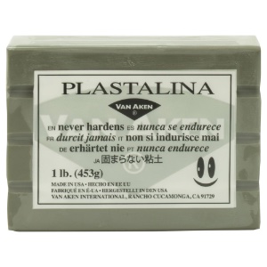 Van Aken Plastalina Non-Hardening Modeling Clay 1lb Gray