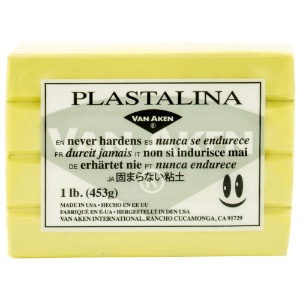 Van Aken Plastalina Non-Hardening Modeling Clay 1lb Pastel Yellow
