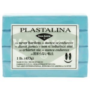 Van Aken Plastalina Non-Hardening Modeling Clay 1lb Pastel Blue