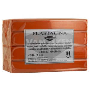 Van Aken Plastalina Non-Hardening Modeling Clay 4.5lb Terracotta
