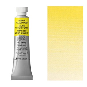 Winsor & Newton Professional Watercolour 5ml Lemon Yellow Deep