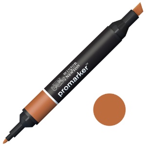 Winsor & Newton Promarker Twin Tip Alcohol Marker Saddle Brown