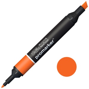 Winsor & Newton Promarker Twin Tip Alcohol Marker Mandarin