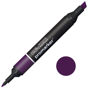 Winsor & Newton Promarker Twin Tip Alcohol Marker Aubergine