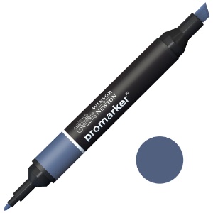 Winsor & Newton Promarker Twin Tip Alcohol Marker Midnight Blue