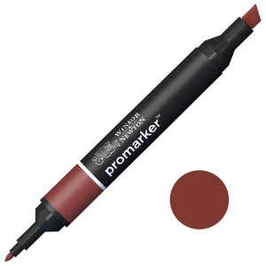 Winsor & Newton Promarker Twin Tip Alcohol Marker Burnt Mahogany