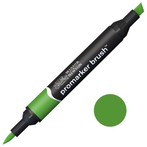 Winsor & Newton Promarker Brush Twin Tip Alcohol Marker Forest Green