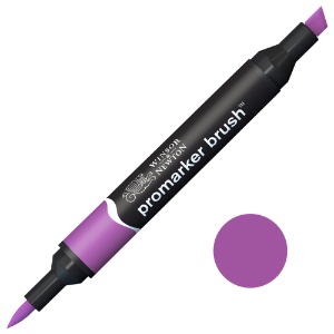 Winsor & Newton Promarker Brush Twin Tip Alcohol Marker Purple