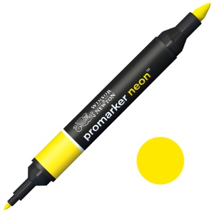 Winsor & Newton Promarker Neon Twin Tip Water-Based Marker Luminous Yellow