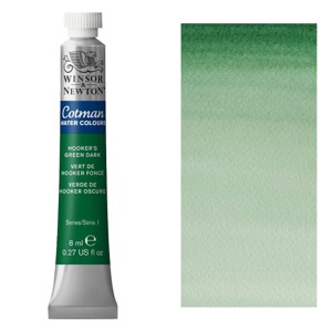 Winsor & Newton Cotman Watercolour 8ml Hooker's Green Dark