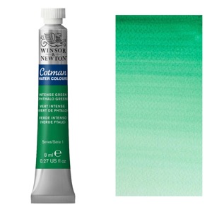 Winsor & Newton Cotman Watercolour 8ml Intense Green (Phthalo Green)