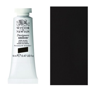 Winsor & Newton Designers' Gouache 14ml Ivory Black