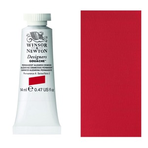 Winsor & Newton Designers' Gouache 14ml Permanent Alizarin Crimson