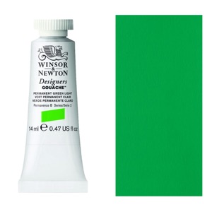 Winsor & Newton Designers' Gouache 14ml Permanent Green Light