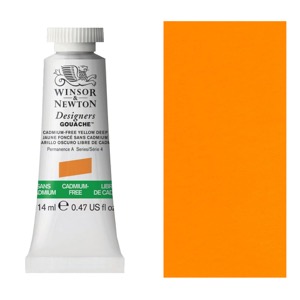 Winsor & Newton Designers' Gouache 14ml Cadmium-Free Yellow Deep