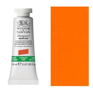Winsor & Newton Designers' Gouache 14ml Cadmium-Free Orange