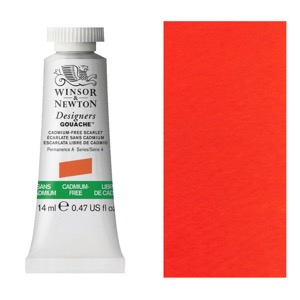 Winsor & Newton Designers' Gouache 14ml Cadmium-Free Scarlet