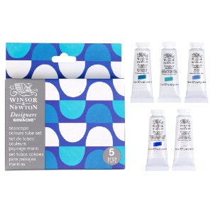Winsor & Newton Designers Gouache 5 x 14ml Seascape