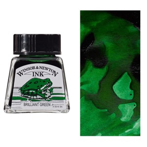 Winsor & Newton Drawing Ink 14ml Brilliant Green