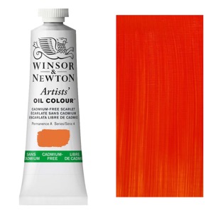 Winsor & Newton Artists' Oil Colour 37ml Cadmium-Free Scarlet