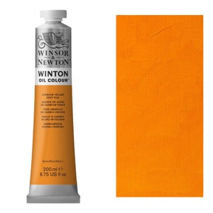 Winsor & Newton Winton Oil Colour 200ml Cadmium Yellow Deep Hue