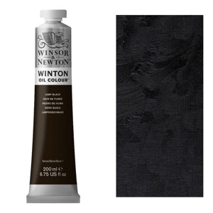 Winsor & Newton Winton Oil Colour 200ml Lamp Black