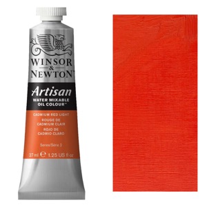 Winsor & Newton Artisan Water Mixable Oil 37ml Cadmium Red Light