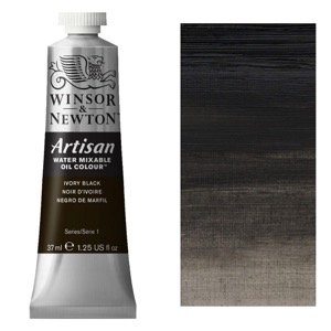 Winsor & Newton Artisan Water Mixable Oil 37ml Ivory Black