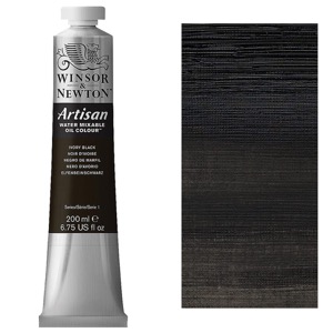 Winsor & Newton Artisan Water Mixable Oil 200ml Ivory Black
