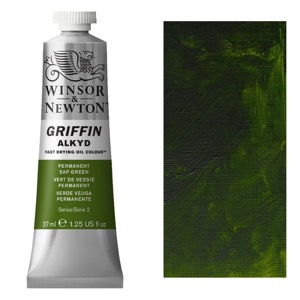 Winsor & Newton Griffin Alkyd 37ml Permanent Sap Green