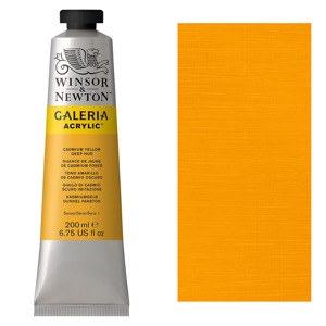Galeria Acrylic Color 200ml Tube - Cadmium Yellow Deep Hue