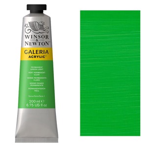 Galeria Acrylic Color 200ml Tube - Permanent Green Light