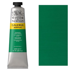 Galeria Acrylic Color 200ml Tube - Permanent Green Medium
