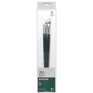 Winsor & Newton Winton Hog Bristle 3 Pack #1