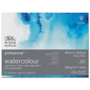 Winsor & Newton Professional Watercolour Block 140lb 12"x16" Cold Press