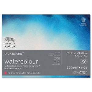 Winsor & Newton Professional Watercolour Block 140lb 10"x14" Hot